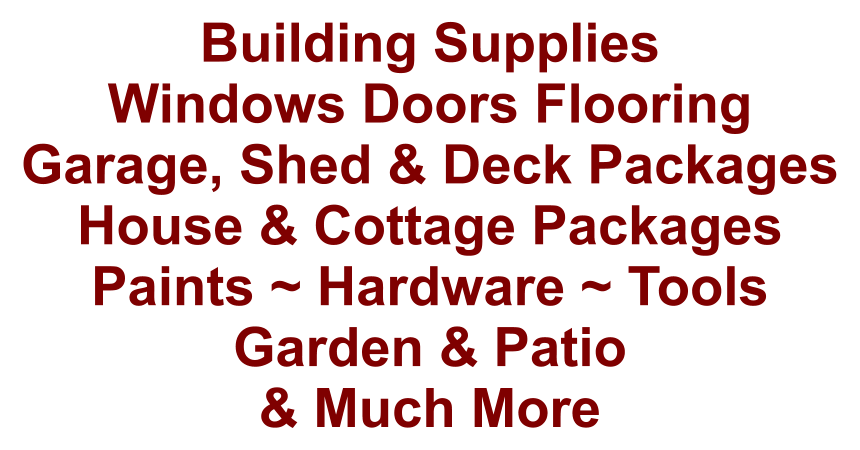 Rona Building Centre Lumber Vermilion Building Supplies For